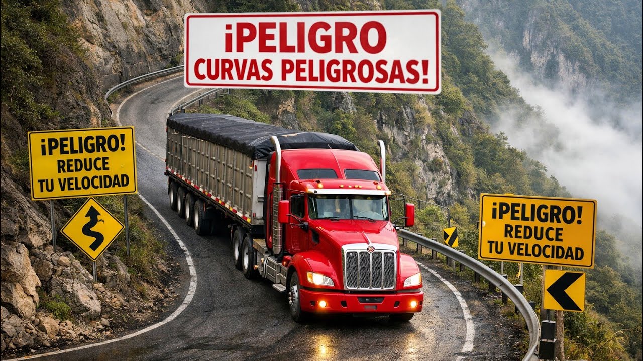 ‼️😱BAJANDO CON 45 TONELADAS CURVAS MUY CERRADAS ‼️😱
