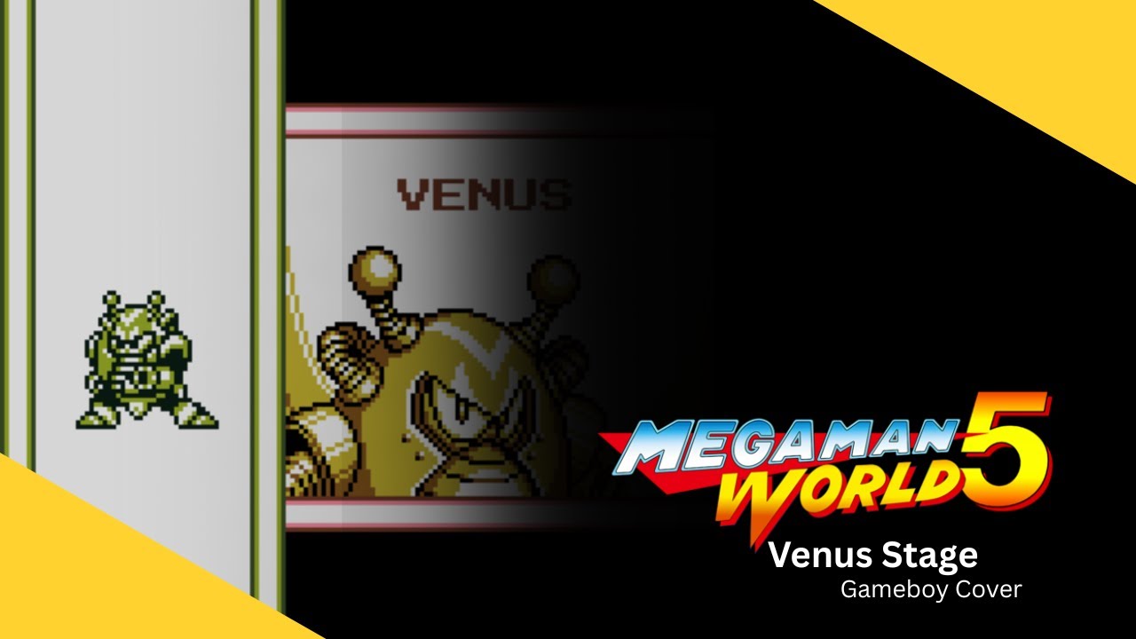 Megaman World 5 - Venus Stage Gameboy Cover (N163)