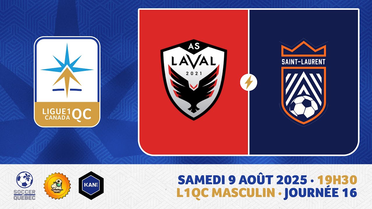 [Ligue 1 Québec MASCULIN J16] AS Laval⚡CS Saint-Laurent