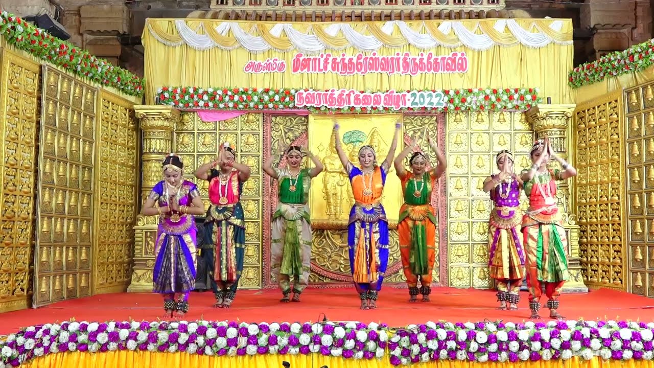Amba Parameshwari | Meenakshi Amman Temple Performance | Saptha Kannika Bharathalaya | Live Dance