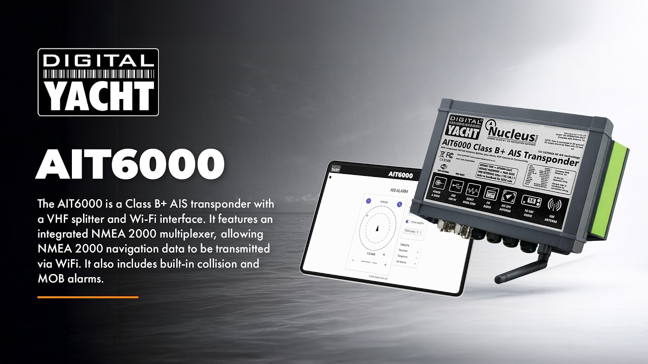 AIT6000 – AIS Transponder with Alarms, NMEA 2000 Multiplexer, VHF Splitter & more – Digital Yacht
