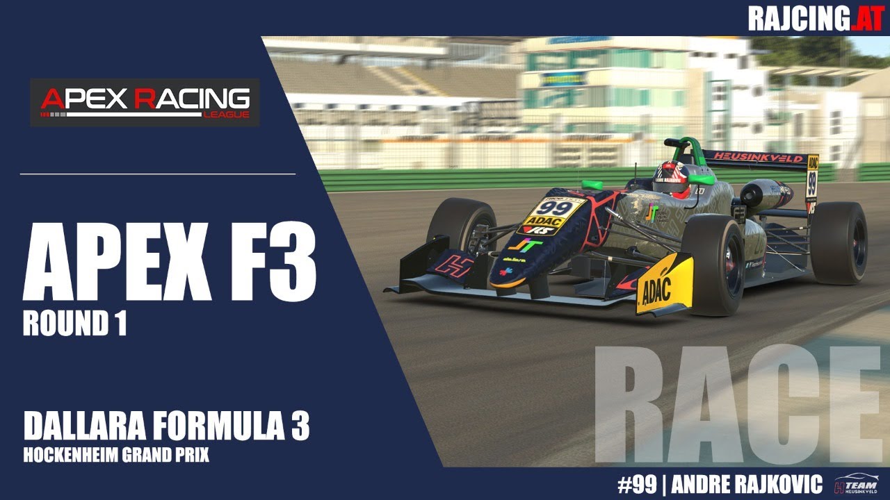 1 // Apex F3 Series | Hockenheim GP | Dallara Formula 3 | A. Rajkovic | Team Heusinkveld