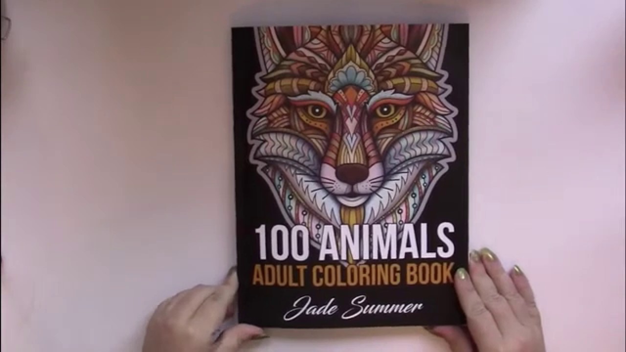 Flip Through: 100 Animals Coloring Book by Jade Summer
