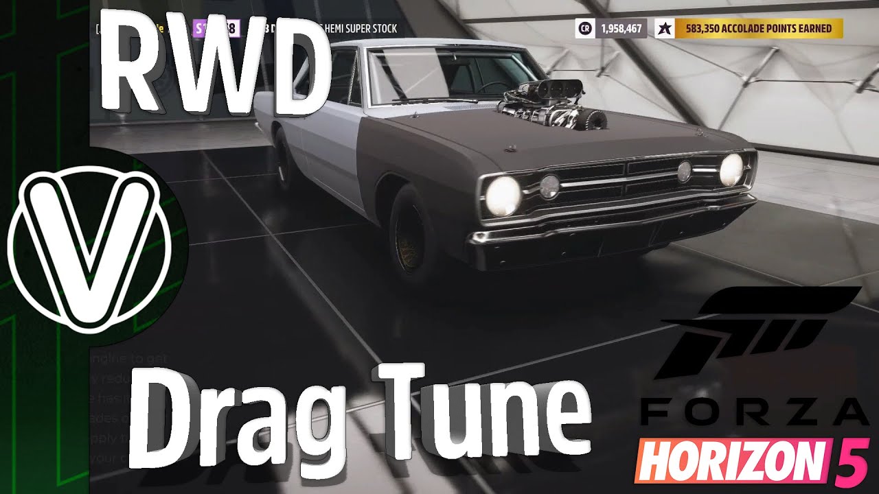 Forza Horizon 5 | RWD Wheelie Drag Tune *Dodge Dart HEMI Super Stock* (Forza Horizon 5 Guides)