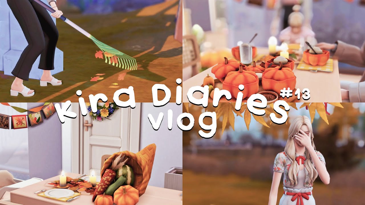 [The sims4] Vlog // Kira diaries #13 // Autumn vibe, Pumpkin, Sadness, and more
