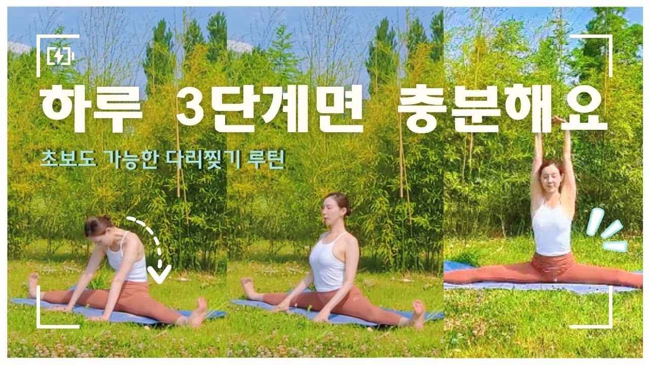 하루 3단계로 다리찢기 성공✨️ 이 순서대로만 따라오세요 (초보·중급자용)📚