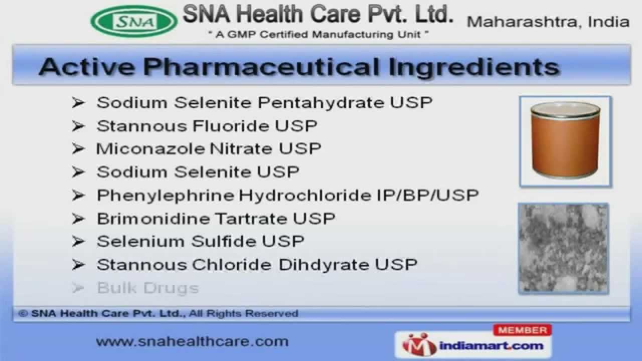 Pharmaceutical Excipients by SNA Health Care Pvt. Ltd., Mumbai