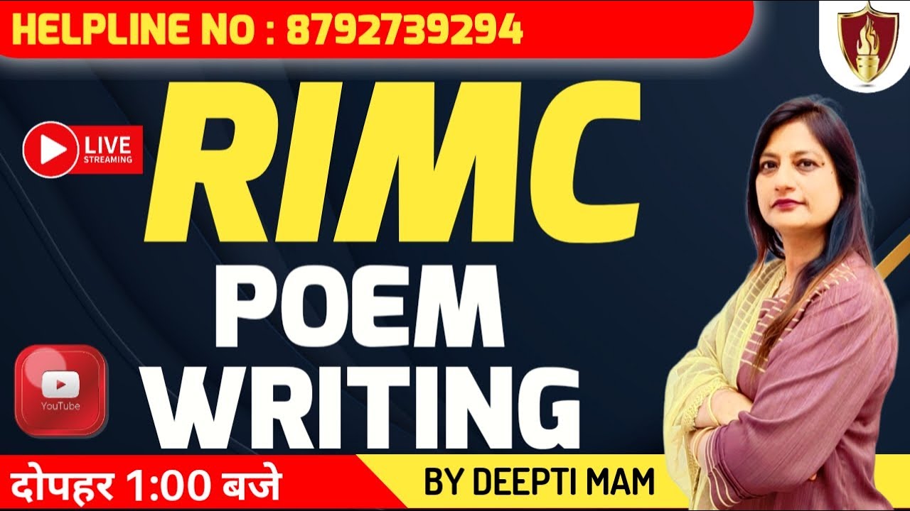 Poem Writing | RIMC | Sukhoi Academy | Deepti Mam