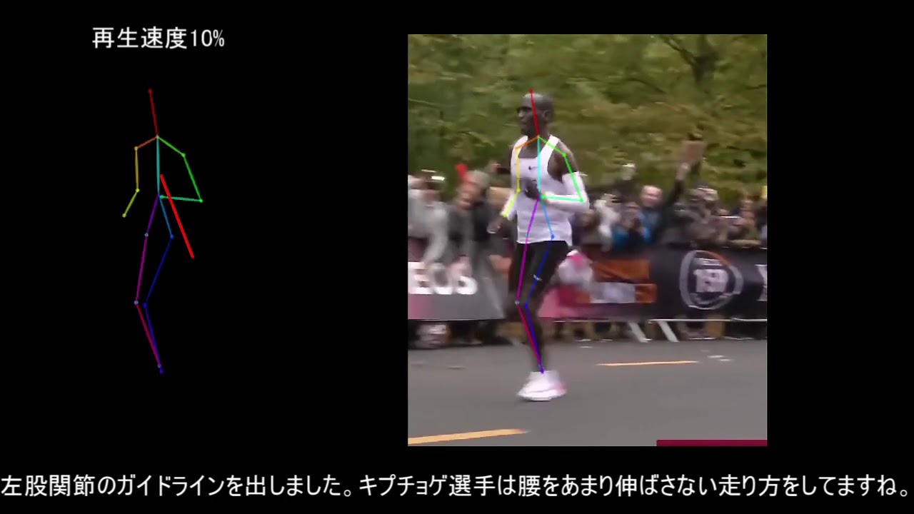 ディープラーニングを使ってキプチョゲ選手のフォーム解析してみた