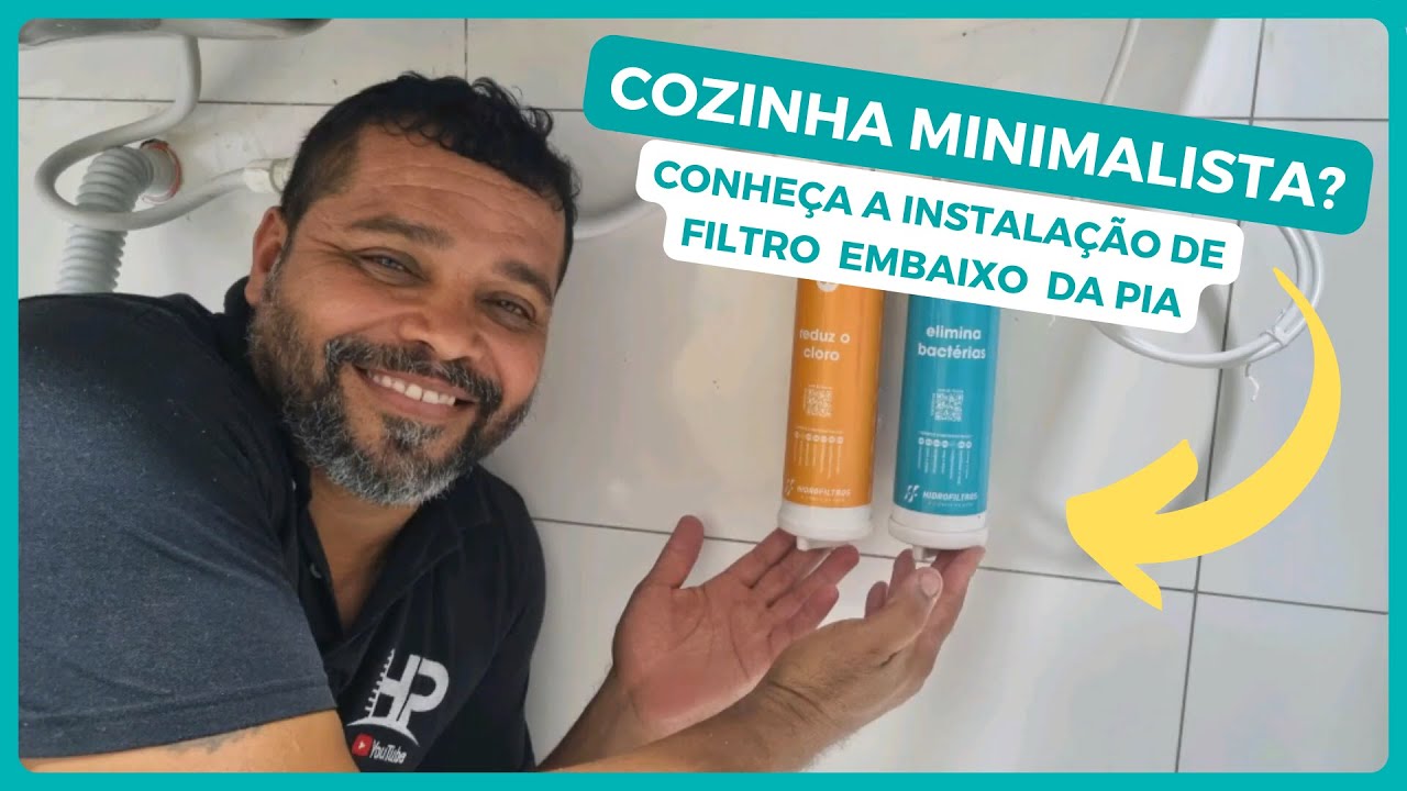 Purificador embaixo da pia? Confira a instalação do Refil Facile Hidrofiltros