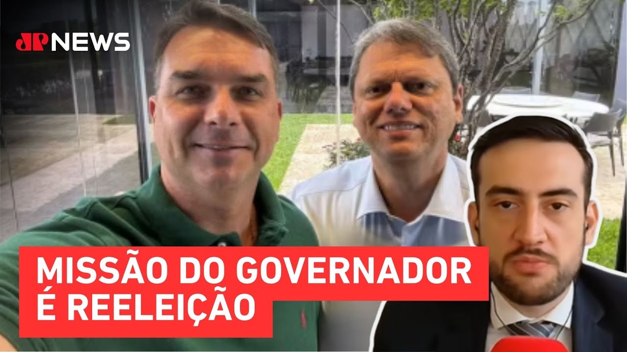 Flávio diz que Tarcísio “saiu da costela do Bolsonaro”; Acacio e Mehero comentam