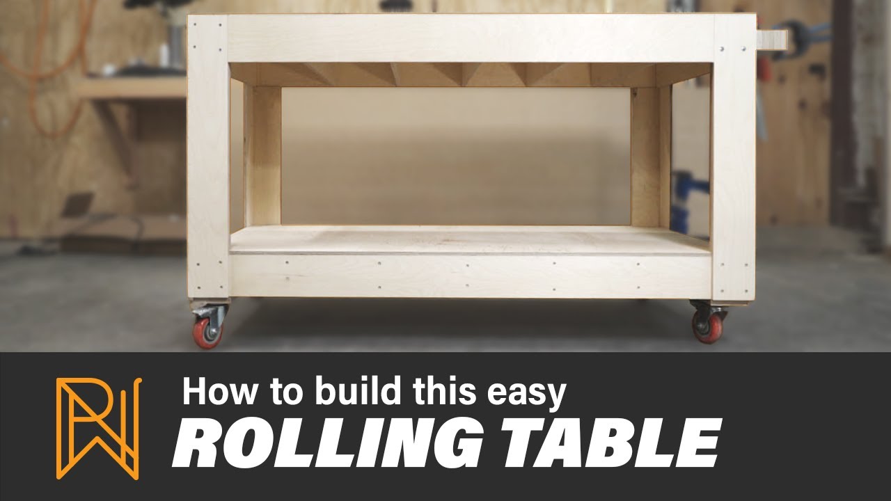 Rolling Plywood Shop Cart