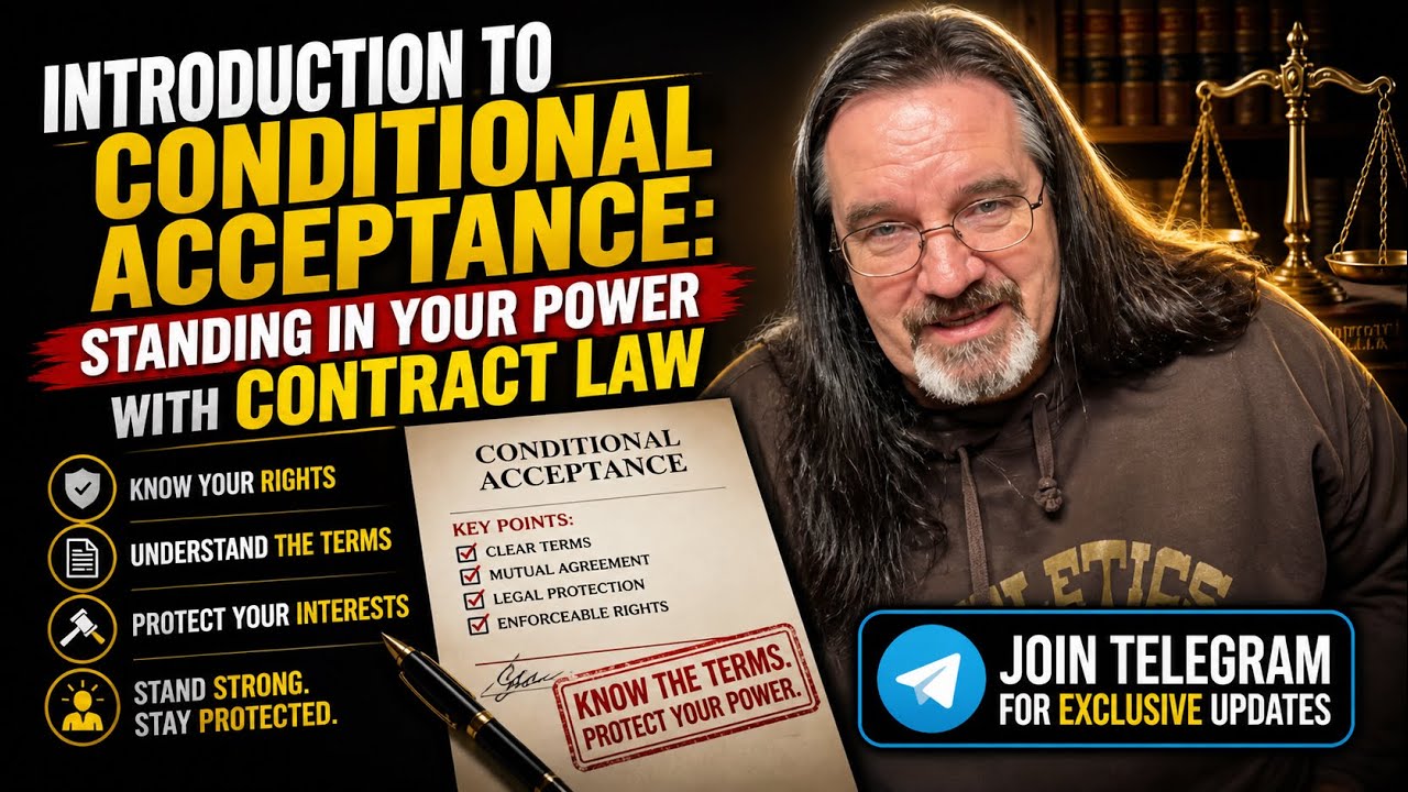 Introduction to Conditional Acceptance: Standing in Your Power with Contract Law