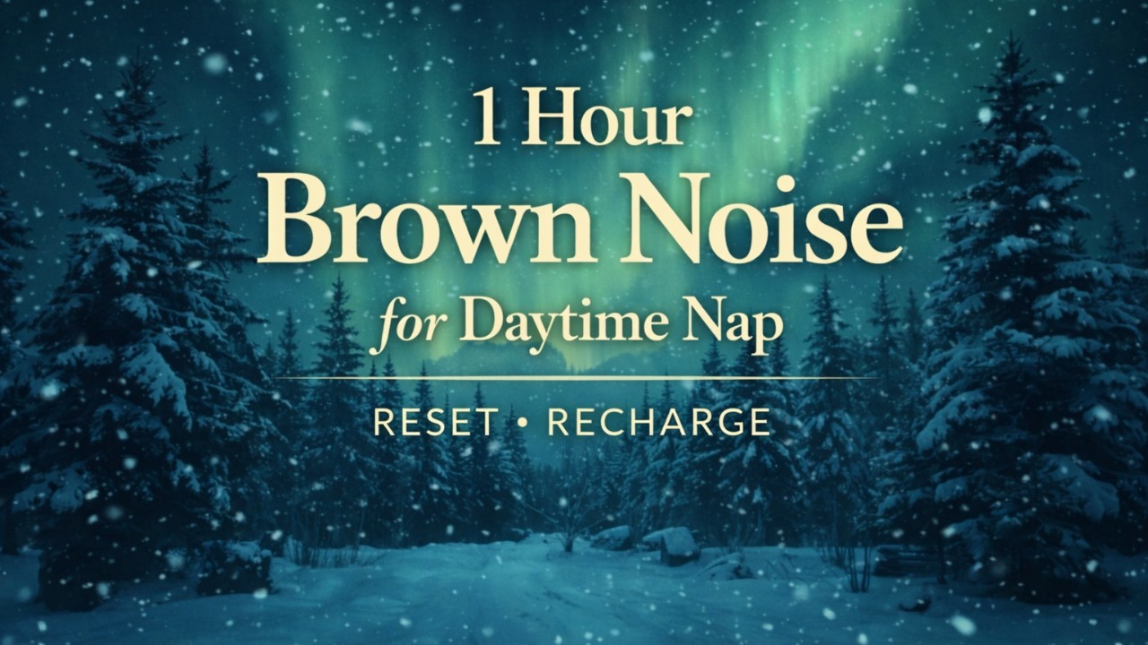 1 Hour Brown Noise for Daytime Nap • Reset & Recharge