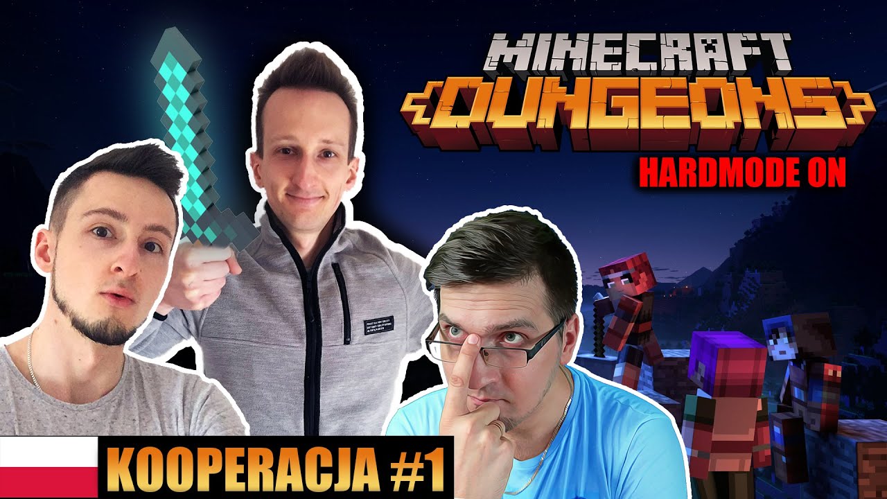 Minecraft Dungeons PL - ZACZYNAMY #1 - Gameplay PL - HARDMODE