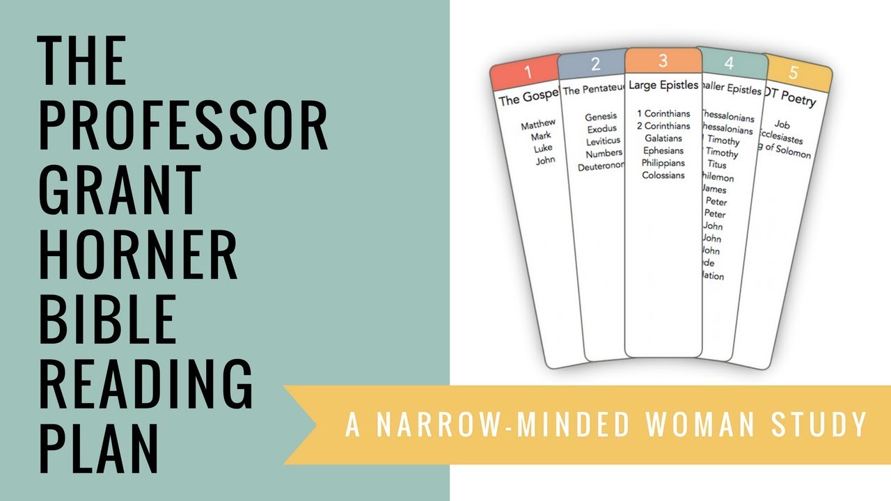 A New Bible and The Professor Grant Horner Bible Reading Plan
