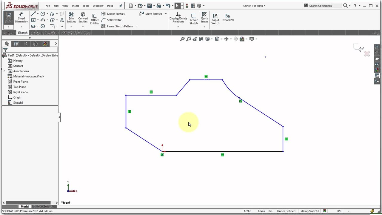 Советы по нанесению размеров в эскизах SolidWorks 2016