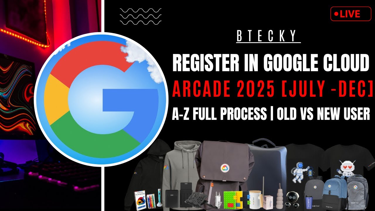How To Register In Google Arcade 2025 Season 2 || Free Swags & Goodies || Google Arcade 2025