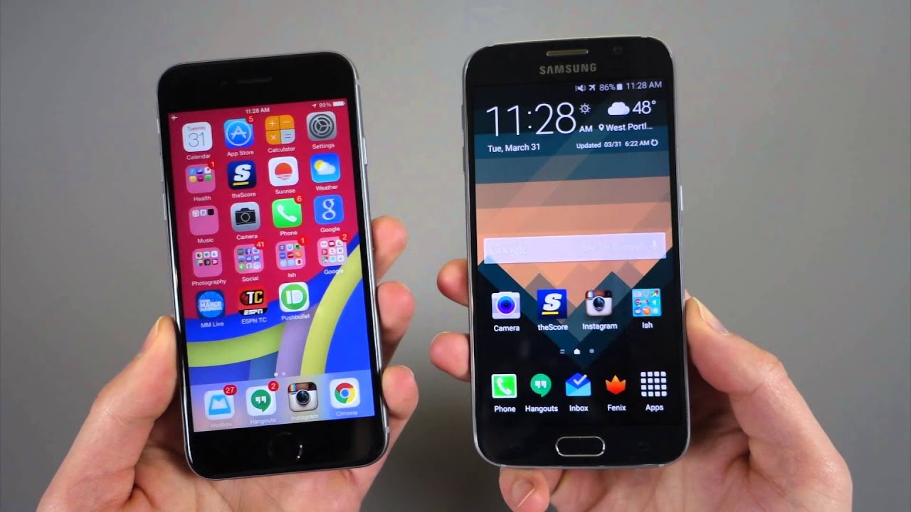 Samsung Galaxy S6 vs  iPhone 6: Comparison