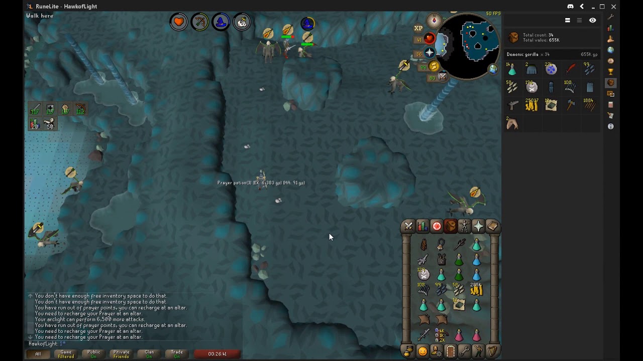 Efficient Demonic Gorillas 80-85 Kills/hr - 5m GP/hr