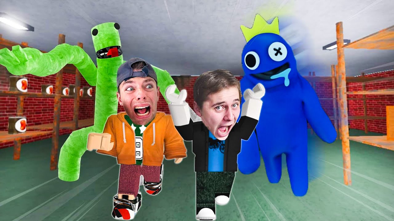 Flygter fra Rainbow Friends med Max
