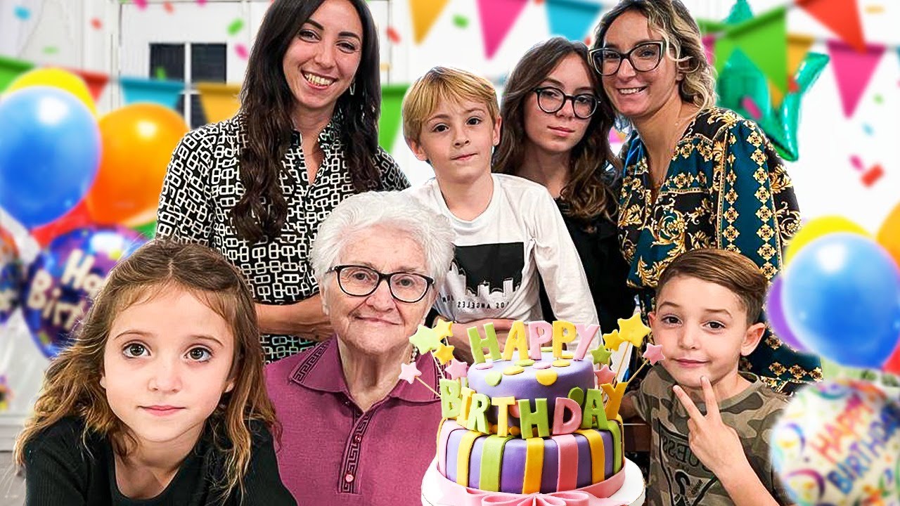 ANDIAMO ALLA FESTA DI COMPLEANNO A SORPRESA DI ZIA VITTORIA CON FIGLIODIEGO E PAPA'ANTONIO!