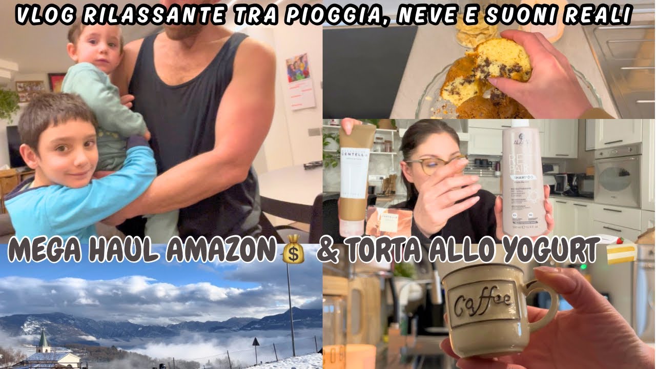 Mega Haul Amazon💰 & torta allo yogurt 🍰 | Vlog rilassante tra pioggia, neve e suoni reali 🏡
