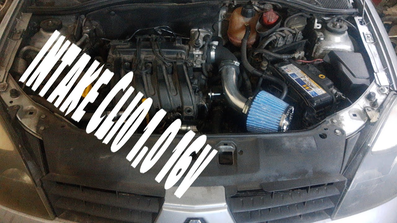 COMO INSTALAR FILTRO DE AR ESPORTIVO COM INTAKE PRO CLIO 1.0 16V