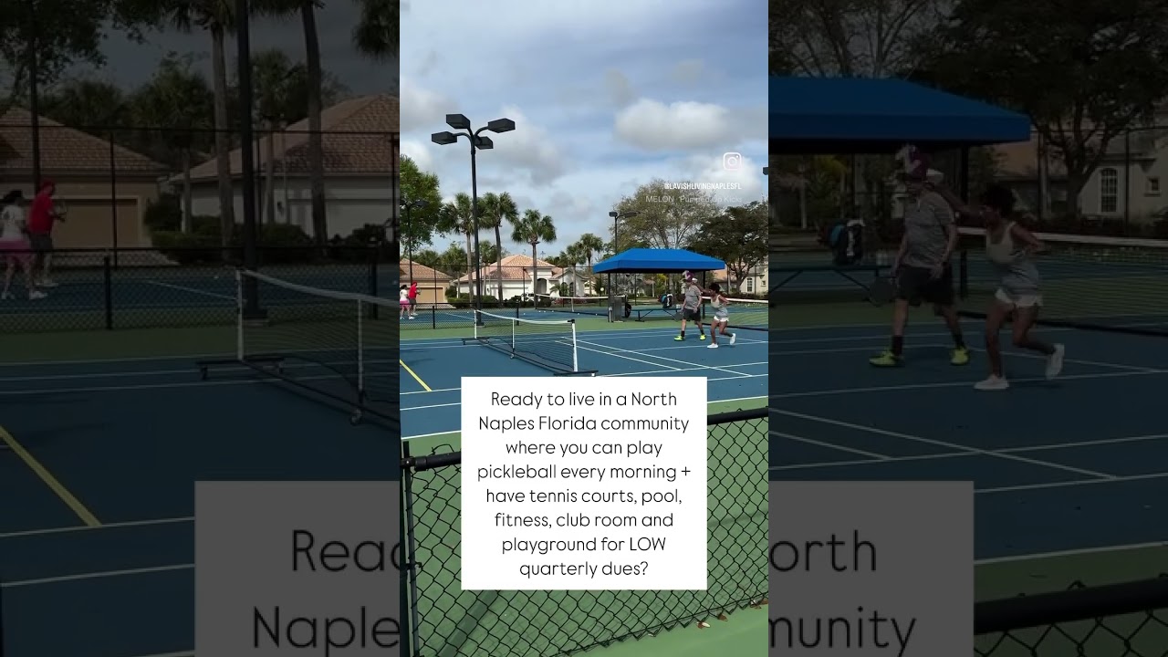 Ready to Live in a North Naples Florida community with pickleball & low HOA fees 