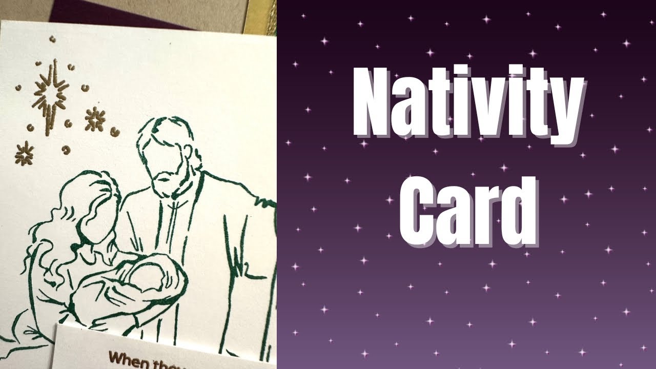 Nativity Christmas Card | Handmade Card Tutorial