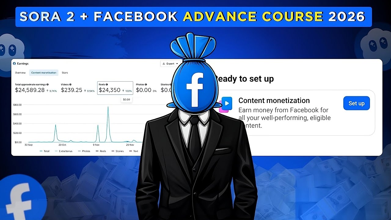 SORA 2 & Facebook Copy Paste Advance Course 2026 🔥 Facebook Content Monetization A To Z (LIVE Proof)