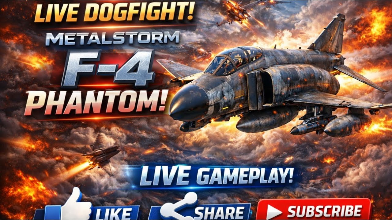 F-4 Phantom LIVE Dogfight ⚡ METALSTORM Gameplay | Unlock + Missions | 4K Air Combat