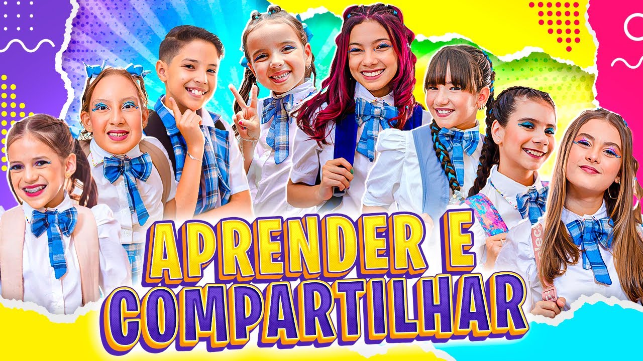 Aprender e Compartilhar | Clipe Oficial (feat Mc Divertida, J&eacute;ssica Sousa e Henrique) Julinha e Manu