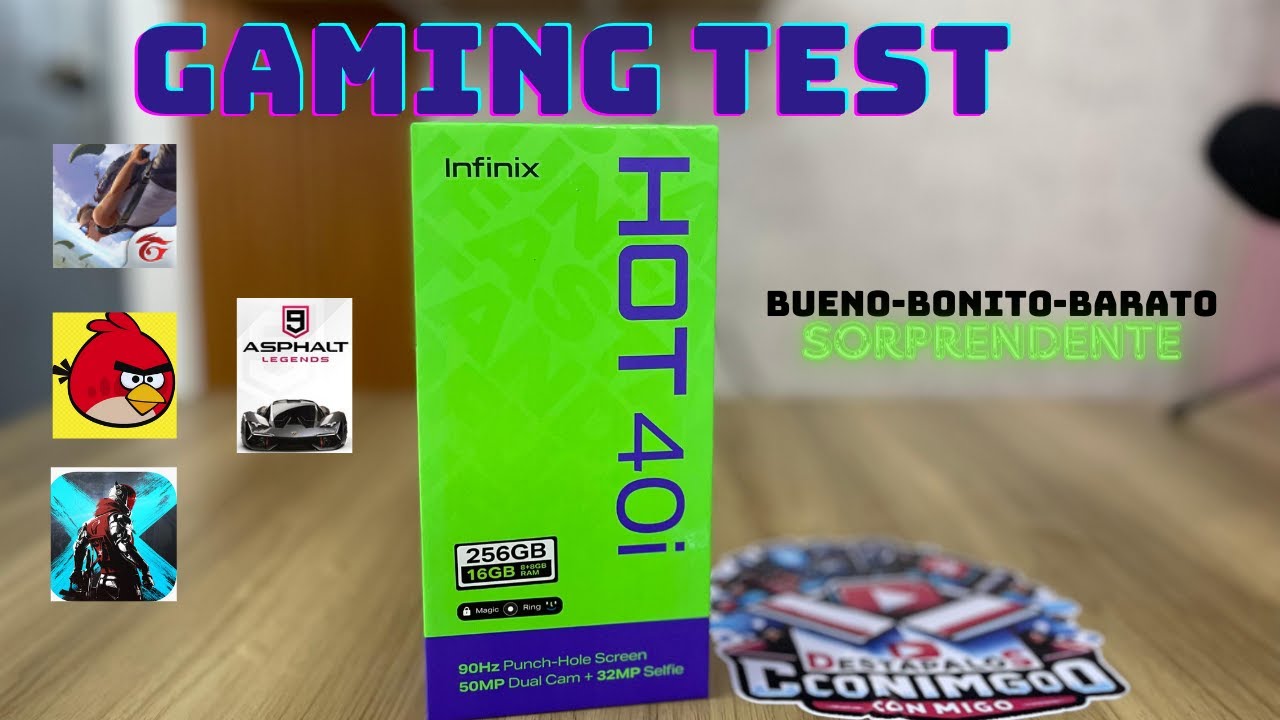 INFINIX HOT 40I GAMING TEST :BUENO-BONITO-BARATO