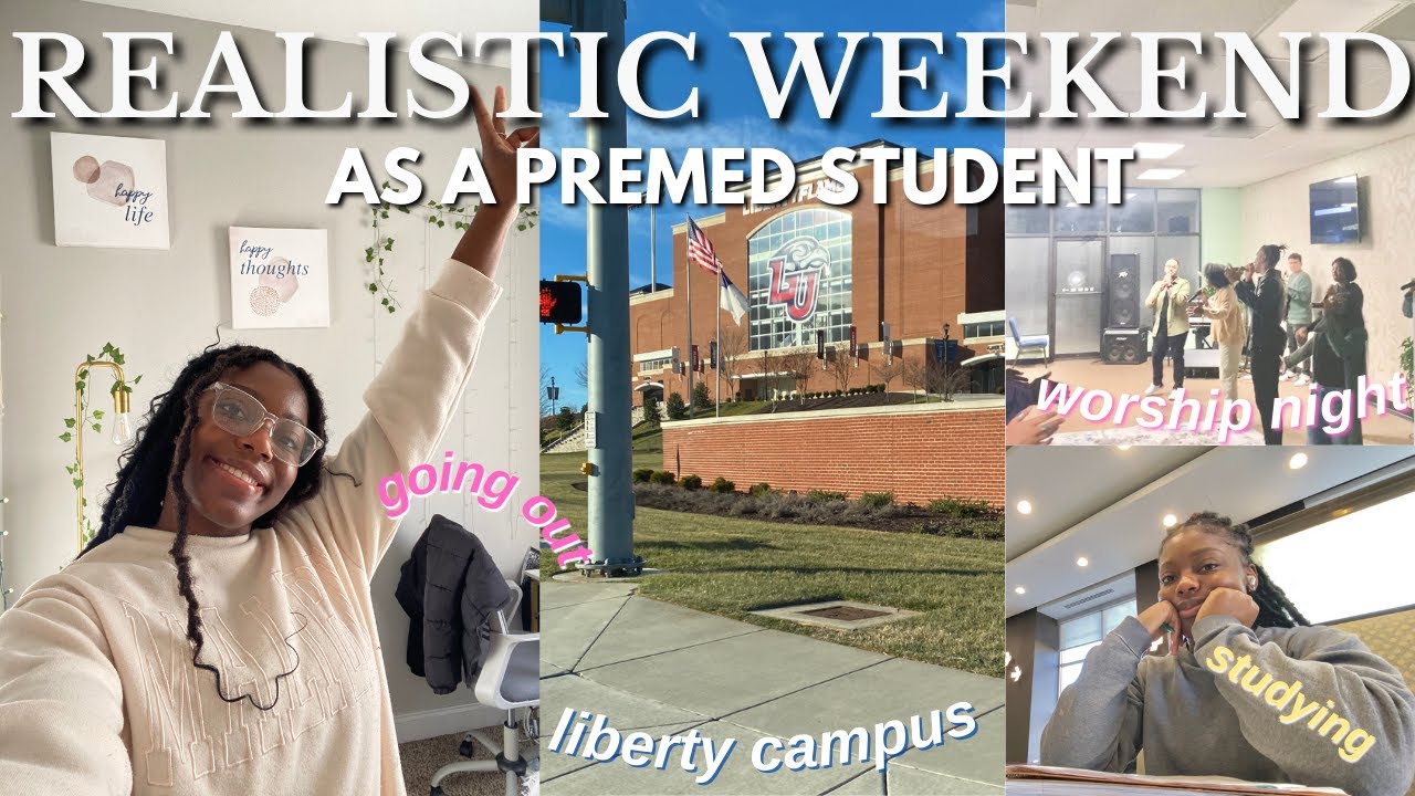 realistic weekend of a premed at Liberty University|studying, going out, 7am routine, get to know me