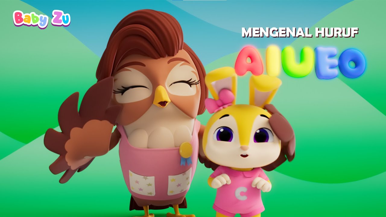 Mengenal Huruf AIUEO ♪ Belajar Mengenal Huruf Vokal ♪ Lagu Anak Viral Indonesia ♪ BabyZu