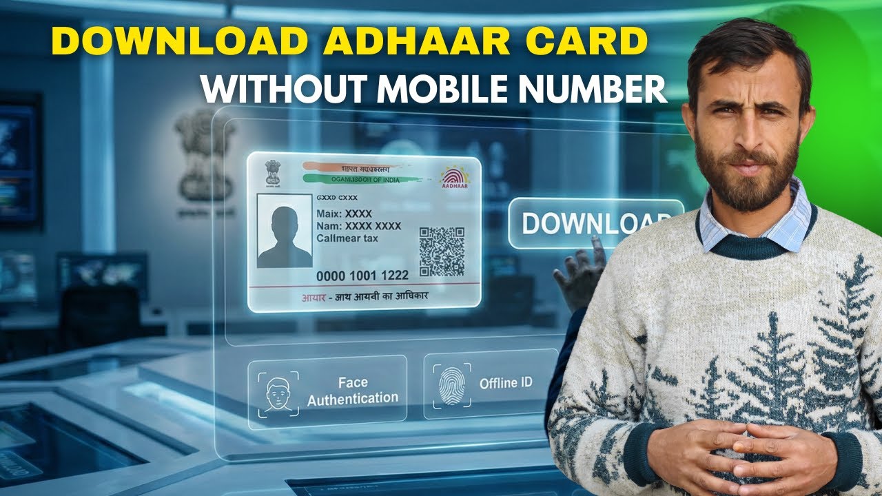 Download adhaar card without mobile number | New app launched |