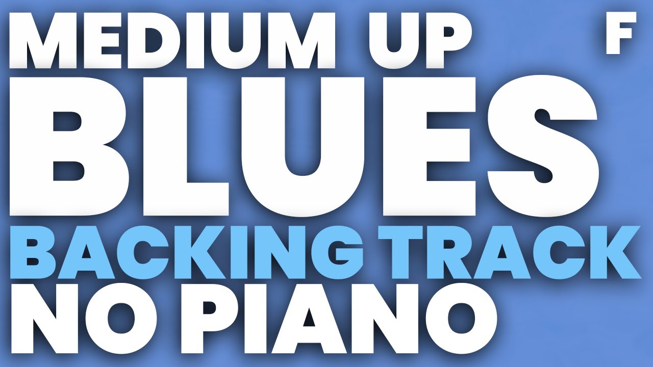 Blues in F Jazz Backing Track 180 bpm Swing Brushes - NO PIANO