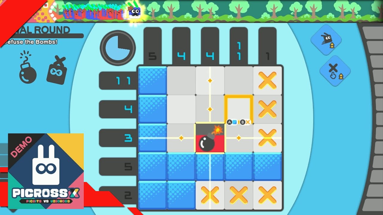 PICROSS X : PICBITS VS UZBOROSS - 40 Minute (Demo) Gameplay [Switch]