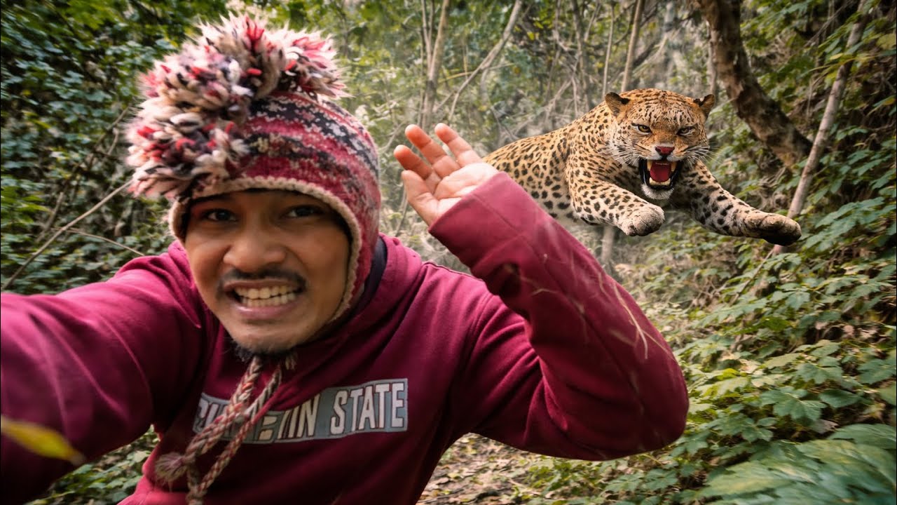 चितुवा ले लखटो🐯😭!! यति ठुलो जङ्गल मोबाइल पनि फुट्यो😭!!SURAJ NEPALI VLOG 