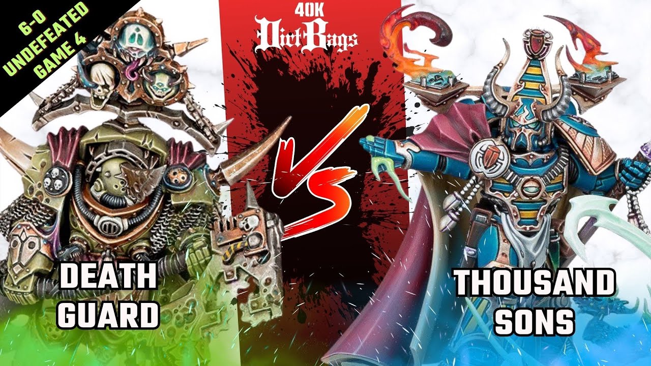 Death Guard Undefeated 6-0 Game 4 vs Thousand Sons | Competitive | Warhammer 40k Battle Report