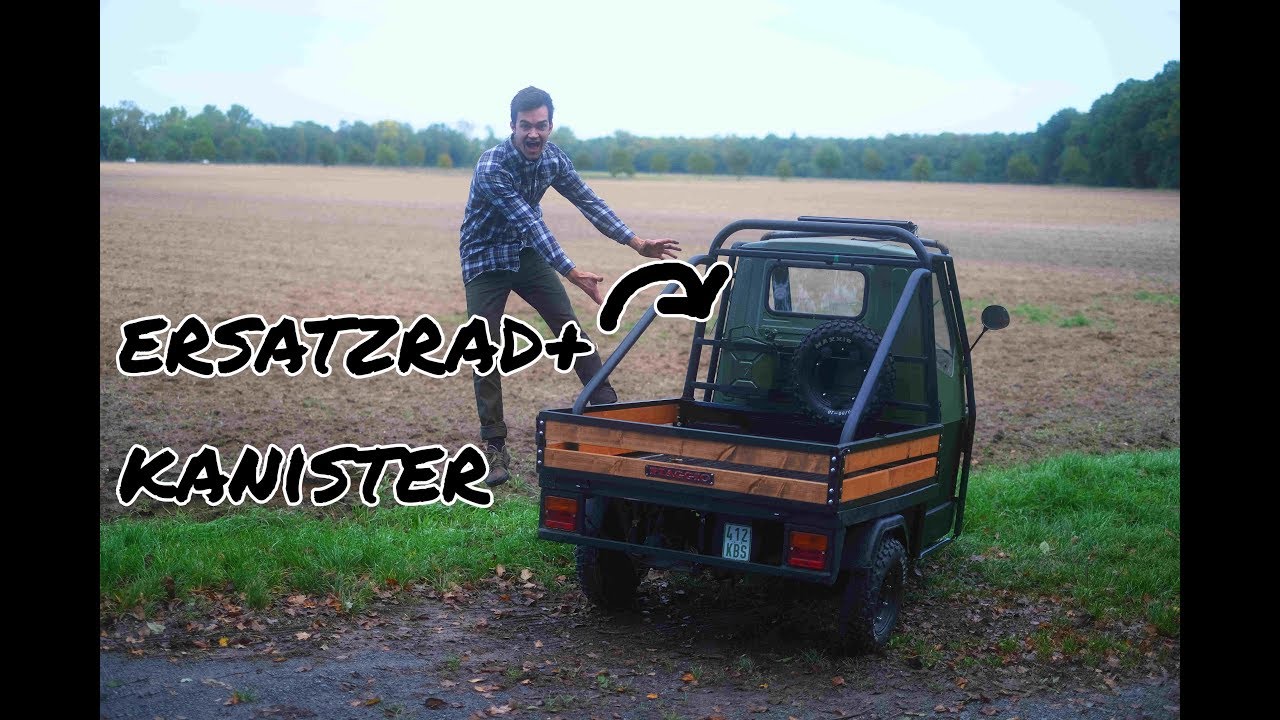 Ersatzrad und Kanister für die APE selber bauen | OFFROAD-APE