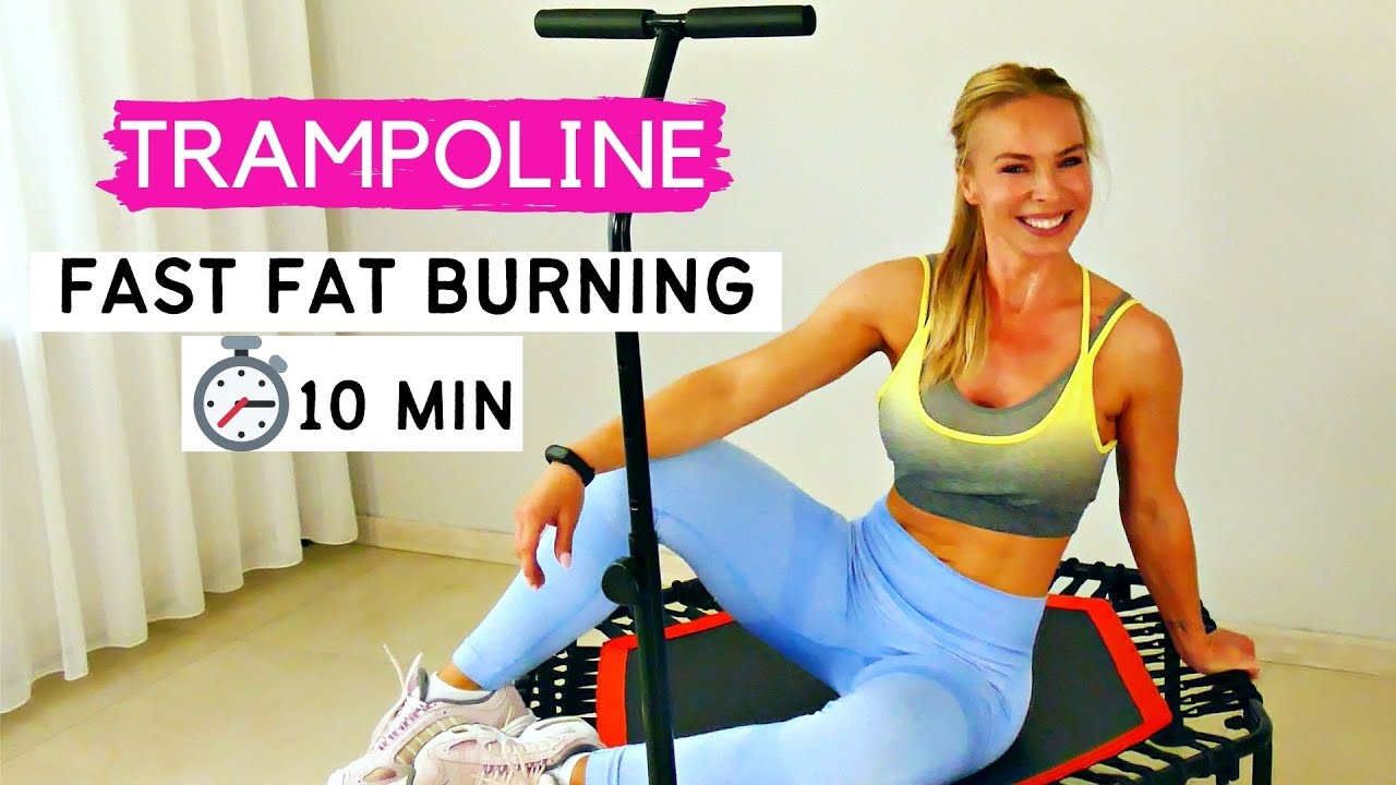 Jumping workout TABATA 10 minute | trampoline workout | jumping fitness | rebounder workout