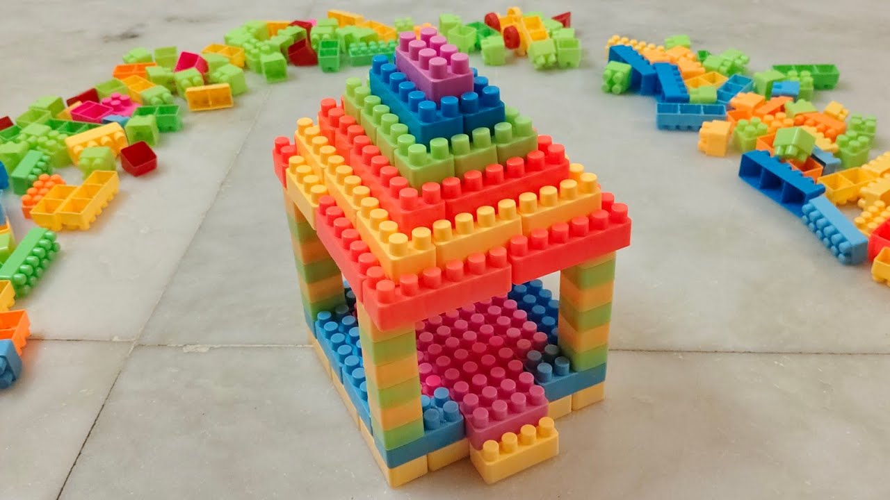 Satisfying DIY Temple ASMR/ Building Blocks/block game /lego building fun#asmr#buildingblocks#lego