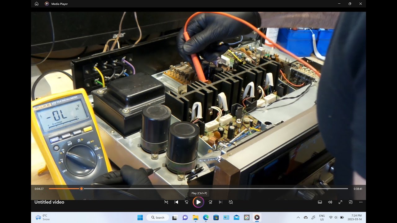 Pioneer SX-737 noisy right channel??