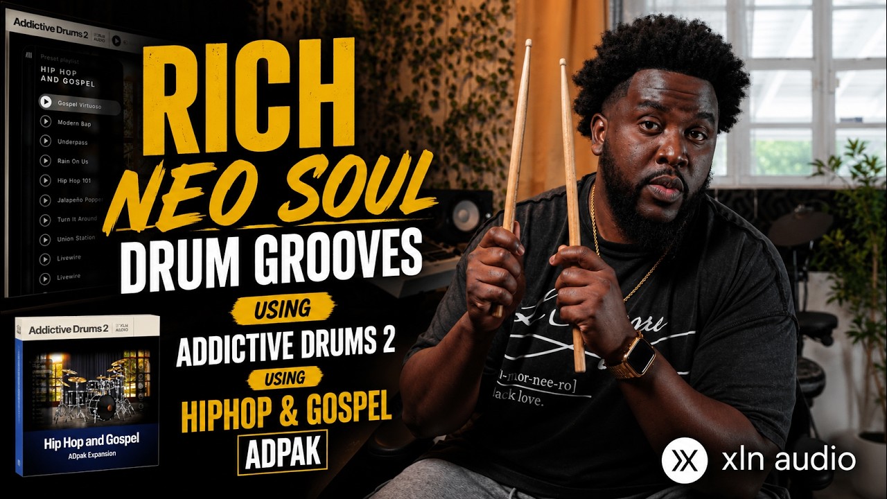 How I Build Rich Neo-Soul Drum Grooves With Addictive Drums 2 | Hip Hop & Gospel ADpak