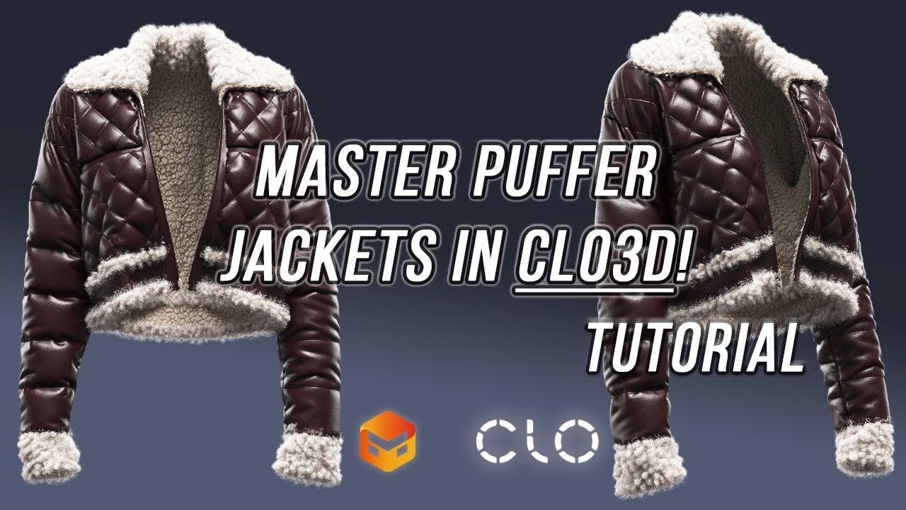 Master the Leather Puffer Jacket in CLO3D/Marvelous Designer | Easy Step-by-Step Guide