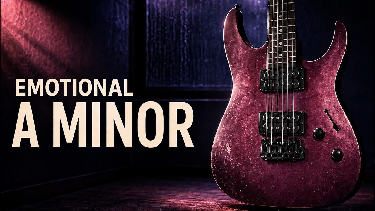 Emotional Guitar Backing Track in A Minor | 75 BPM