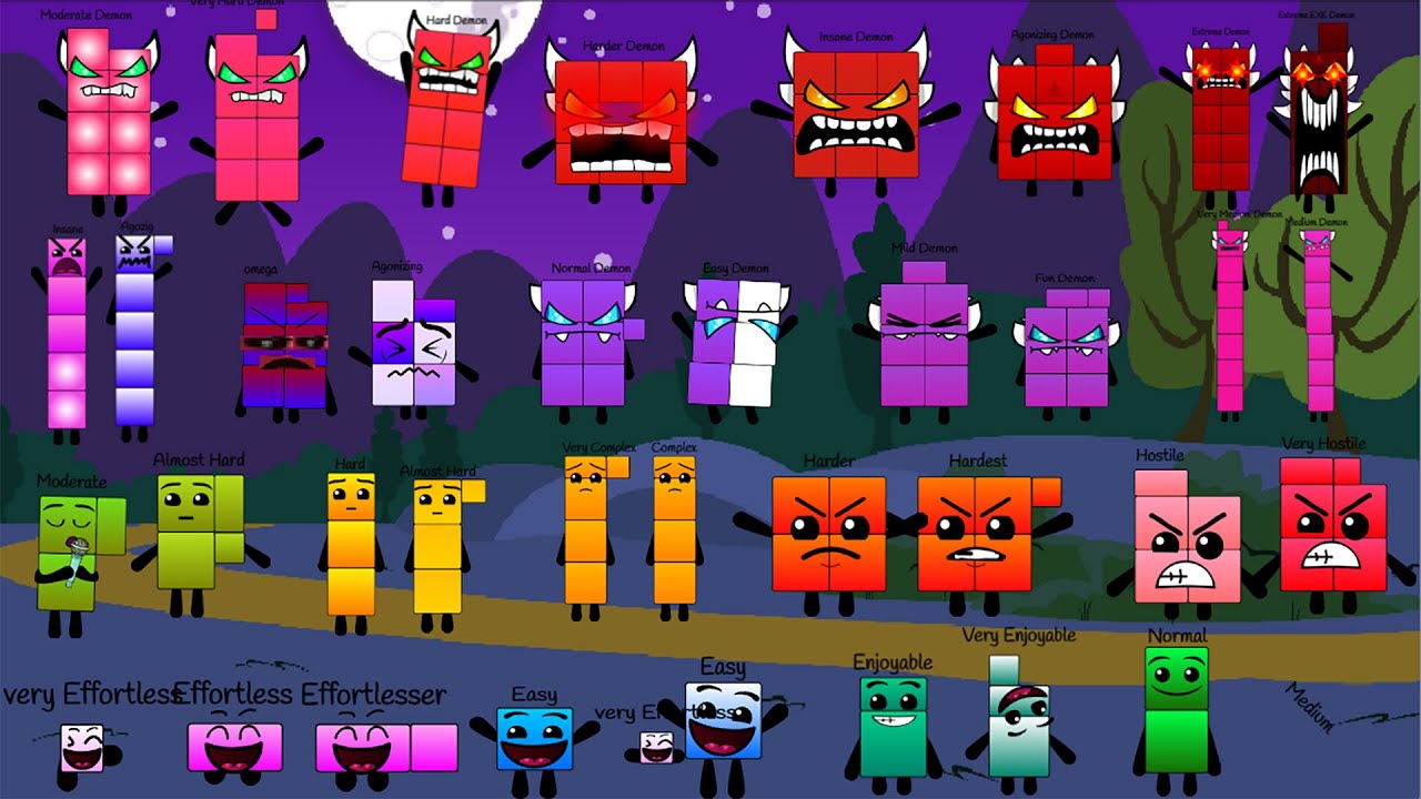 Difficultyblocks Band Halves 0.5-20 (Re−Uploaded) - Mashups Showdown 2025!