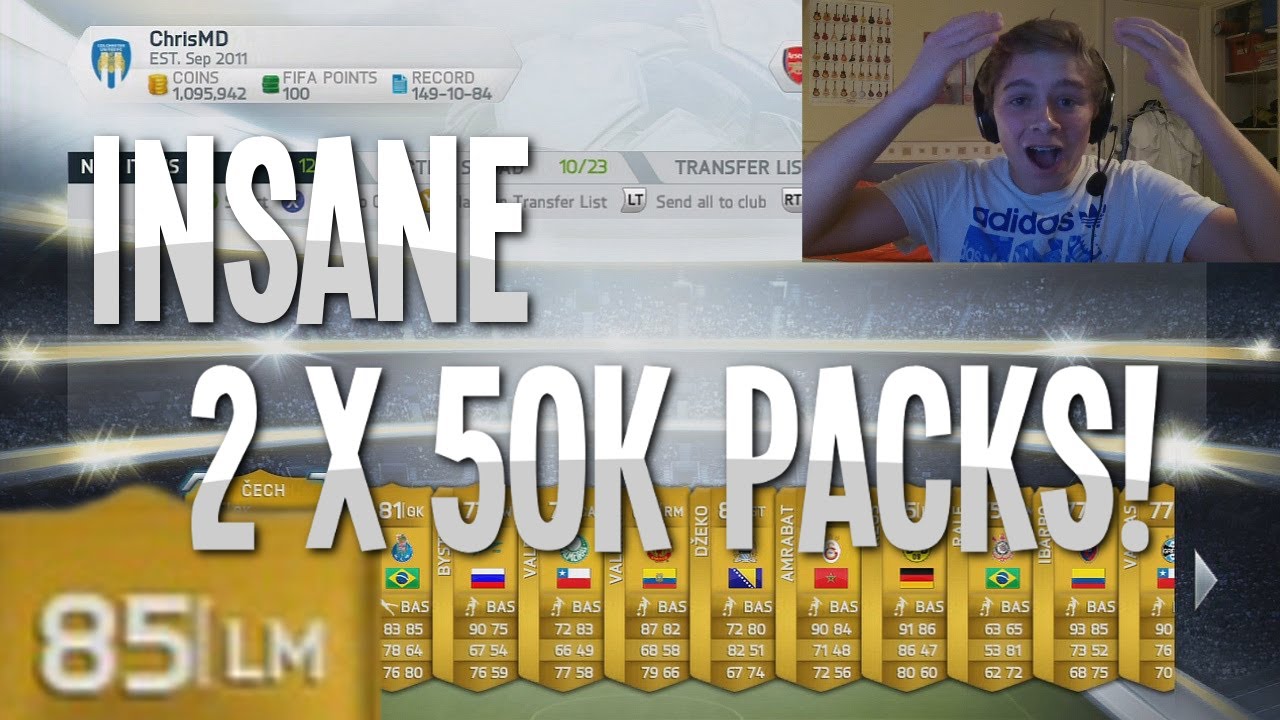Fifa 14 | INSANE 2 x 50K Packs! - HAPPY HOUR Lucky Pack Opening!